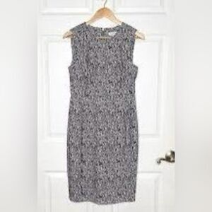 Calvin Klein Women’s Size 10 Sleeveless Zip Up Snake Print Dress Black White